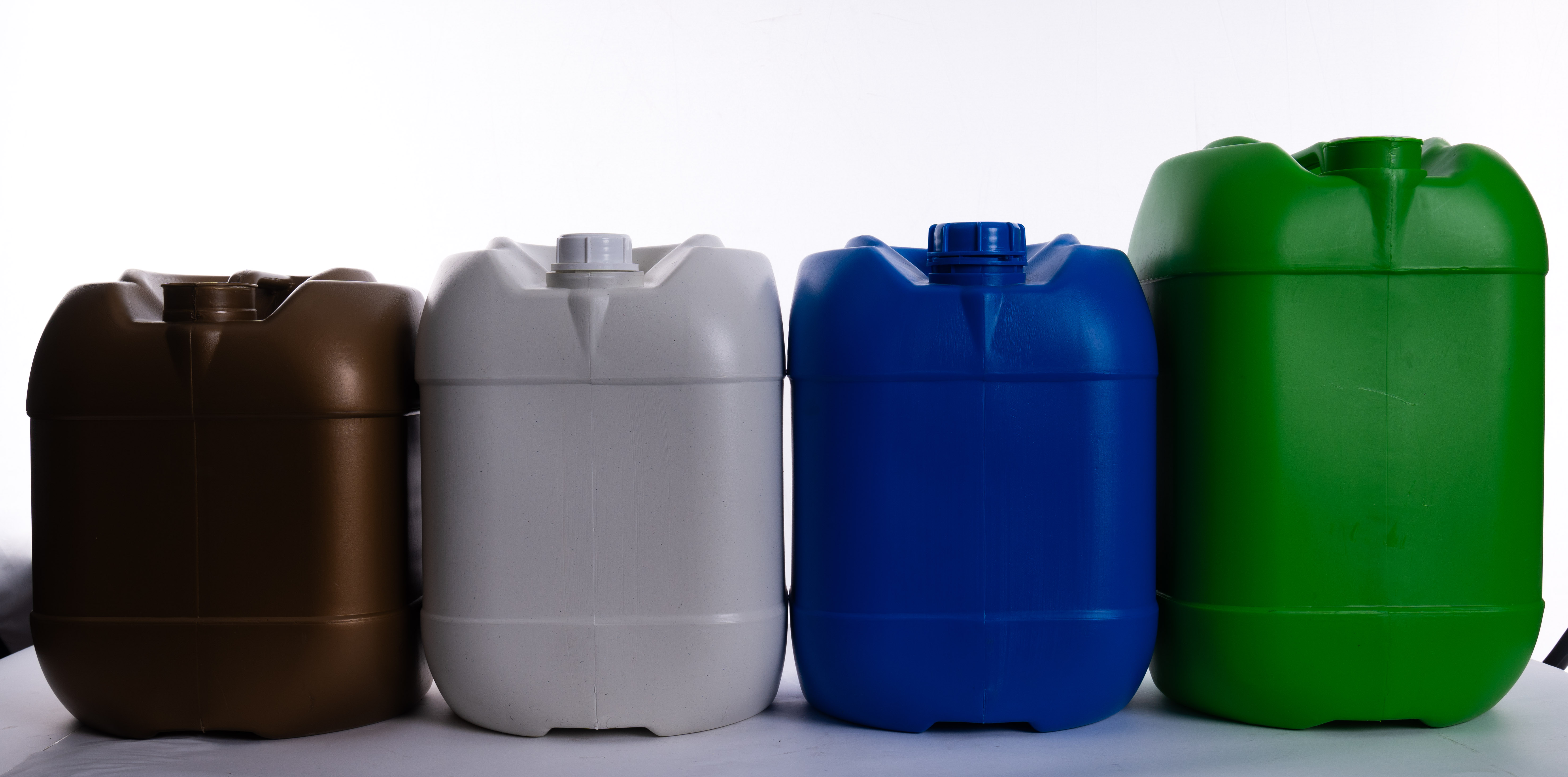 silver plastic bottles